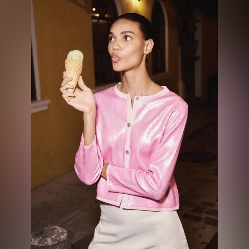 Zara Light Pink Knit Cardigan